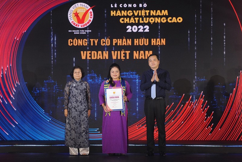 Vedan lần thứ 7 đạt 'Hàng Việt Nam chất lượng cao 2022' - ảnh 1