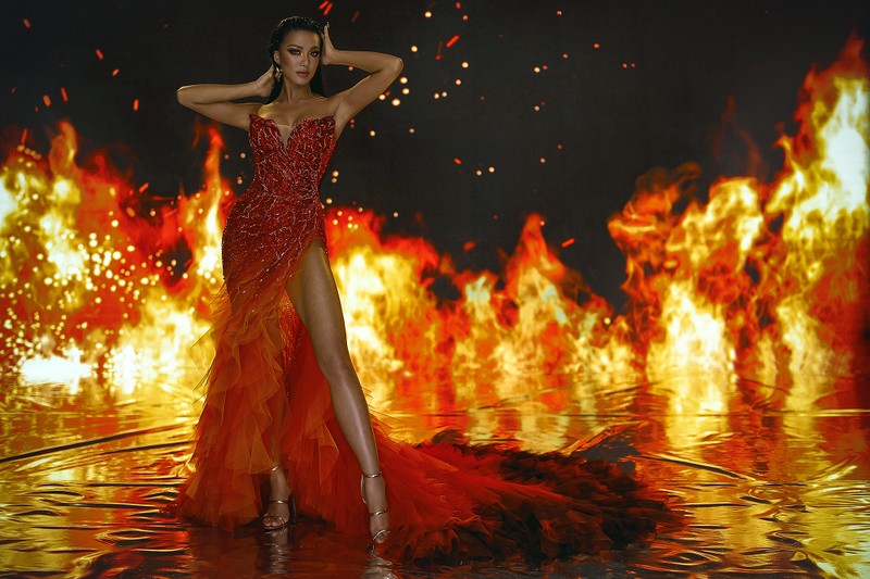 Ngỡ ngàng trang phục làm từ… rác cùng Kim Duyên đến Miss Universe 2021  - ảnh 6