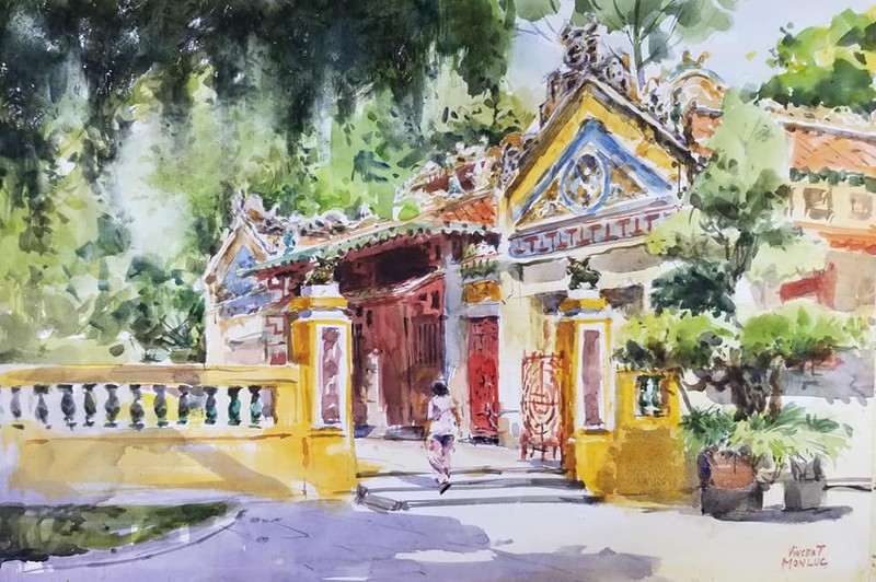 Sài Gòn đẹp nao lòng trong tranh của người họa sĩ 70 tuổi - ảnh 6