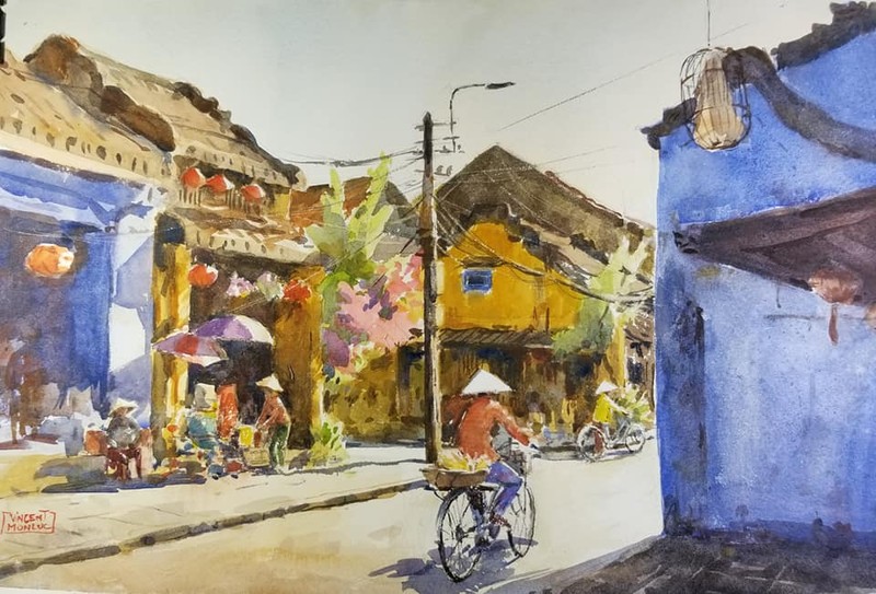 Sài Gòn đẹp nao lòng trong tranh của người họa sĩ 70 tuổi - ảnh 9