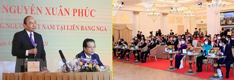 Chủ tịch nước Nguyễn Xuân Phúc gặp kiều bào Việt Nam tại Liên bang Nga - ảnh 2