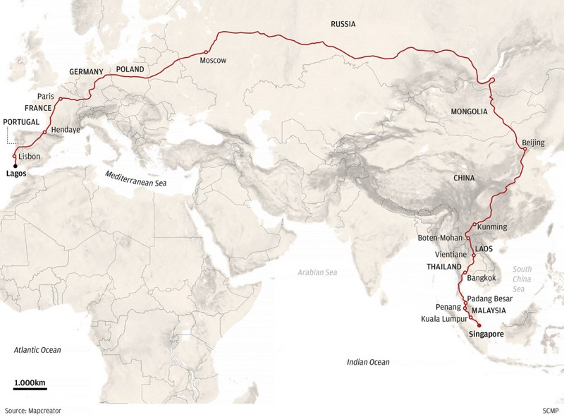 Chuyến tàu dài nhất thế giới xuyên 13 quốc gia trong 21 ngày, có qua Việt Nam - ảnh 2