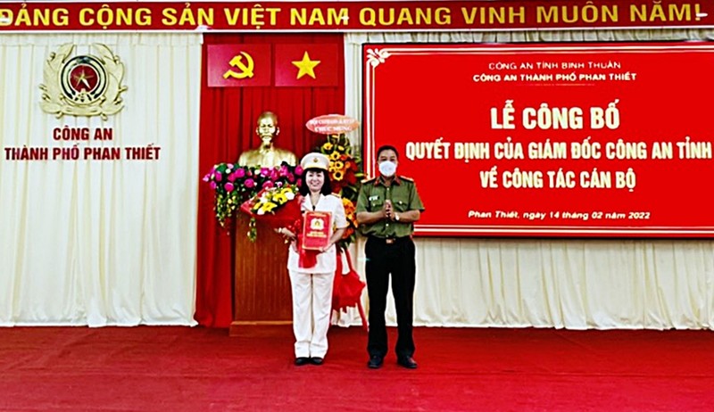 Bình Thuận: Lần đầu có nữ phó Công an thành phố Phan Thiết - ảnh 1