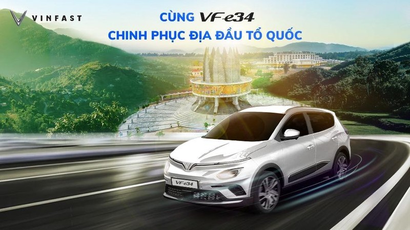 Quy tụ số xe điện VF e34 'khủng' khởi động hành trình chinh phục địa đầu Tổ quốc - ảnh 1