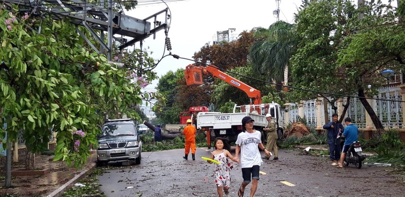 Bão số 5 tàn phá nhiều công trình ở Quy Nhơn - ảnh 12