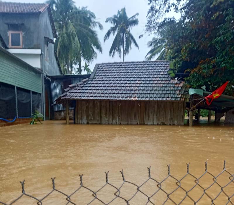 Hàng ngàn ngôi nhà ở Bình Định bị ngập, có nơi chìm sâu hơn 1 m - ảnh 1
