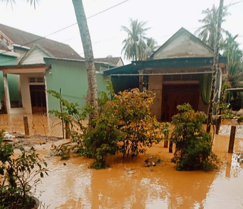 Hàng ngàn ngôi nhà ở Bình Định bị ngập, có nơi chìm sâu hơn 1 m - ảnh 7