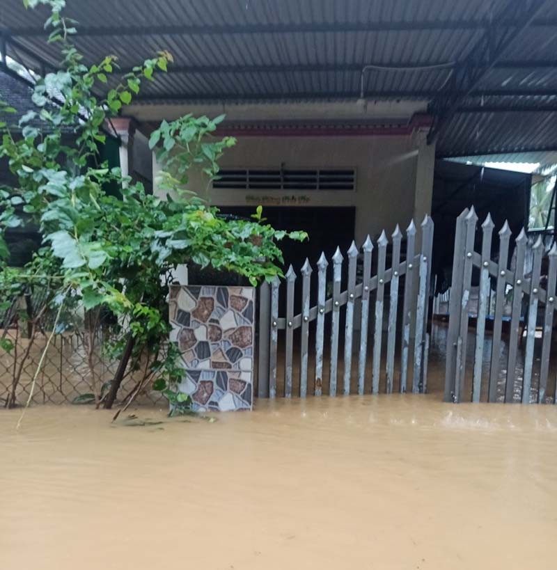 Hàng ngàn ngôi nhà ở Bình Định bị ngập, có nơi chìm sâu hơn 1 m - ảnh 9