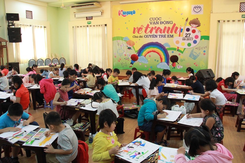 100 Trẻ Em Cùng Vẽ Tranh Để Hiểu Về Quyền Của Mình - Dongnaiart
