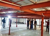 Dừng thi công bãi đỗ xe sai phép tại chung cư cao cấp
