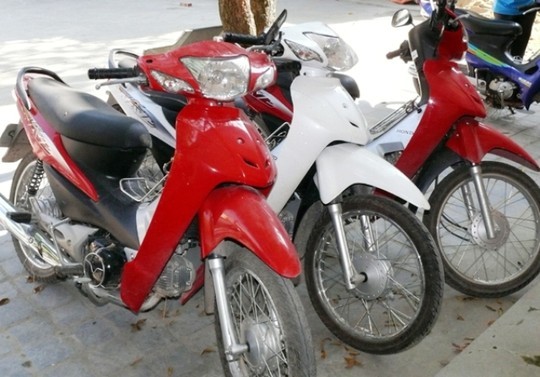 Tang vật mà Bình và Phương trộm cắp được công an thu giữ Tang vật mà Bình và Phương trộm cắp được công an thu giữ