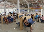 Đang làm lễ khai trương bến xe Miền Đông mới