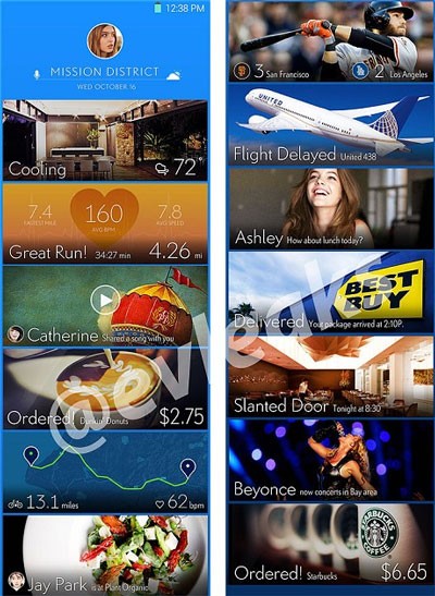 Hình ảnh được cho là giao diện TouchWiz mới trên Galaxy S5.