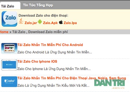 Một website giả mạo với thông tin luôn đề cập đến việc miễn phí.