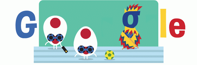Logo đặc biệt được Google sử dụng để vinh danh các thủ môn xuất sắc tại kỳ World Cup năm nay.
