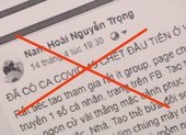 Bị khởi tố vì đăng tin không đúng sự thật về COVID-19